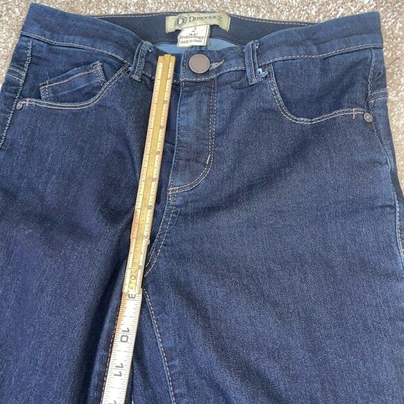 Democracy jeans AB technology slimming dark wash stretch skinny denim SZ 2 - Picture 6 of 8